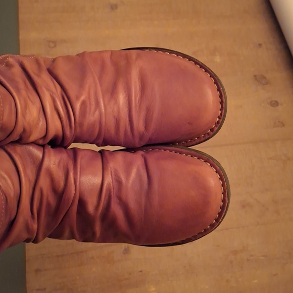 Miz Mooz Brown Leather Ruched Zip-up "Pleasant" Ankle Boots (EU 38/US 7.5-8) - Picture 4 of 8